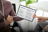 Besuchermanagement Self-Service an Tablet