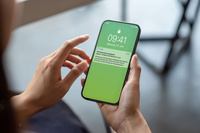 Besuchermanagementsoftware VISIT auf Smartphone