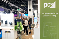 DER PCS Messestand auf der ZP Europe 2025 in Köln bietet wieder die Möglichkeit, sich über Zeiterfassung und Zutrittskontrolle zu informieren.
