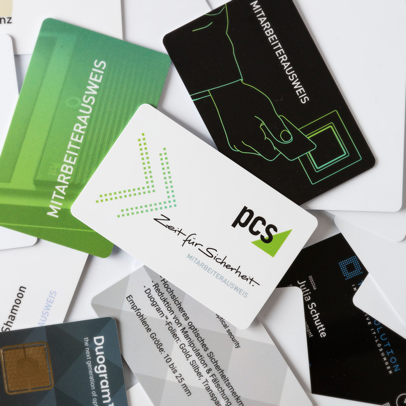 Verschiedene RFID-Karten Layouts