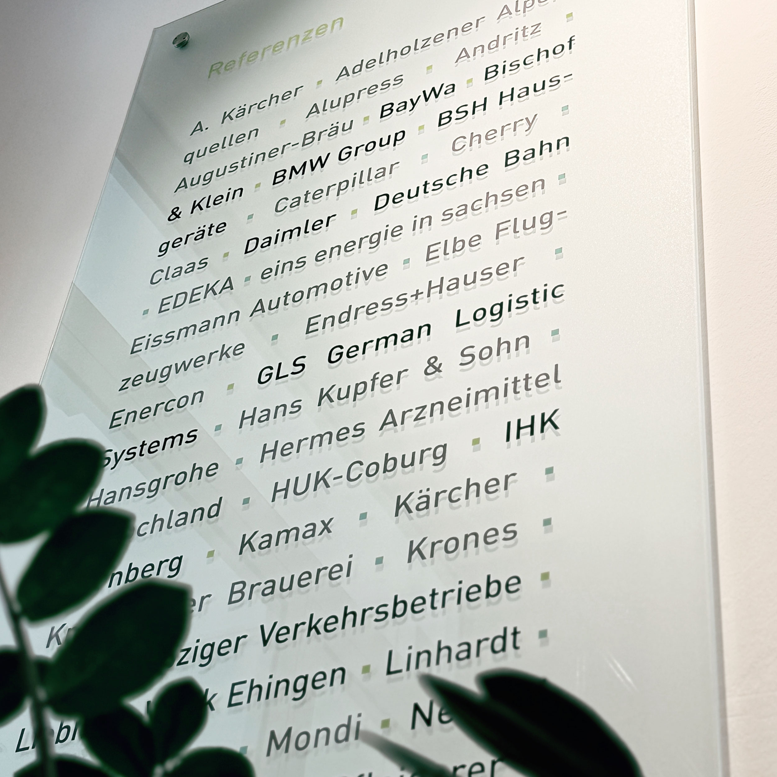 Unternehmen PCS Referenzliste Auszug